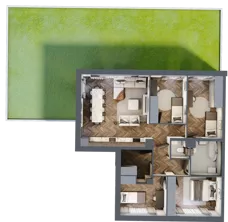 5 pokoi, mieszkanie 89,31 m², parter, oferta nr 20.1, Imperial River Park, Kraków, Bronowice, Bronowice Małe, ul. Truszkowskiego