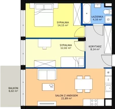3 pokoje, apartament 61,03 m², parter, oferta nr 2, Port Ostróda, Ostróda, ul. Wypoczynkowa