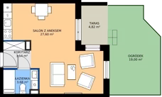 1 pokój, mieszkanie 34,42 m², parter, oferta nr 3, Traviata, Warszawa, Białołęka, Kobiałka, ul. Giuseppe Verdiego 22