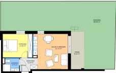 2 pokoje, mieszkanie 42,65 m², piętro 2, oferta nr 30, Traviata, Warszawa, Białołęka, Kobiałka, ul. Giuseppe Verdiego 22