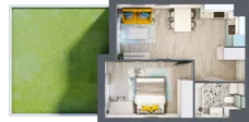 2 pokoje, mieszkanie 38,33 m², parter, oferta nr 8, Apartamenty Talarowa 3, Warszawa, Białołęka, Tarchomin, ul. Talarowa