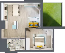 2 pokoje, mieszkanie 50,31 m², parter, oferta nr 3, Apartamenty Talarowa 3, Warszawa, Białołęka, Tarchomin, ul. Talarowa