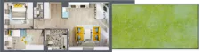 3 pokoje, mieszkanie 64,20 m², parter, oferta nr 43, Apartamenty Talarowa 3, Warszawa, Białołęka, Tarchomin, ul. Talarowa