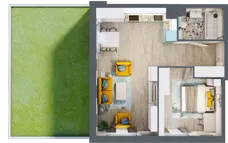 2 pokoje, mieszkanie 49,44 m², parter, oferta nr 6, Apartamenty Talarowa 3, Warszawa, Białołęka, Tarchomin, ul. Talarowa