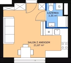 1 pokój, mieszkanie 25,02 m², parter, oferta nr A3, Rodzinna Malta, Poznań, Warszawskie-Pomet-Maltańskie, Komandoria, ul. Bnińska