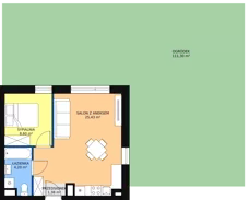 2 pokoje, mieszkanie 39,61 m², parter, oferta nr B5, Rodzinna Malta, Poznań, Warszawskie-Pomet-Maltańskie, Komandoria, ul. Bnińska