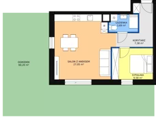 2 pokoje, mieszkanie 47,71 m², parter, oferta nr C4, Rodzinna Malta, Poznań, Warszawskie-Pomet-Maltańskie, Komandoria, ul. Bnińska