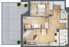 3 pokoje, mieszkanie 71,54 m², parter, oferta nr A/0/1, Verdi, Warka, ul. Armii Krajowej