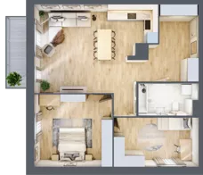 3 pokoje, mieszkanie 77,50 m², piętro 1, oferta nr A/1/21, Verdi, Warka, ul. Armii Krajowej