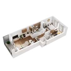 3 pokoje, mieszkanie 59,01 m², piętro 1, oferta nr A.2.5, #NaSwoim2, Gdańsk, Chełm, ul. Ptasia 22
