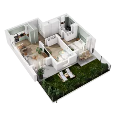 3 pokoje, mieszkanie 62,42 m², parter, oferta nr 10.B.03, Nowe Południe - budynek 10, Gdańsk, Orunia Górna-Gdańsk Południe, Maćkowy, ul. Starogrodzka / Borkowska