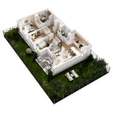 4 pokoje, mieszkanie 78,94 m², piętro 2, oferta nr 8.A.12, Nowe Południe - budynek 8, Gdańsk, Orunia Górna-Gdańsk Południe, Maćkowy, ul. Starogrodzka / Borkowska