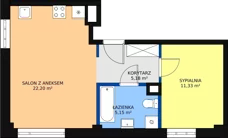 2 pokoje, mieszkanie 44,00 m², parter, oferta nr M89, Dom na Mariackiej, Radom, Planty, ul. Mariacka 4