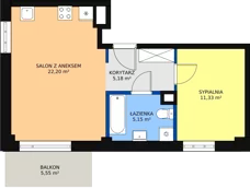 2 pokoje, mieszkanie 44,00 m², piętro 2, oferta nr M99, Dom na Mariackiej, Radom, Planty, ul. Mariacka 4
