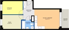 3 pokoje, mieszkanie 58,10 m², piętro 4, oferta nr M37, Dom na Mariackiej, Radom, Planty, ul. Mariacka 4