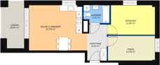 3 pokoje, mieszkanie 58,10 m², piętro 4, oferta nr M173, Dom na Mariackiej, Radom, Planty, ul. Mariacka 4