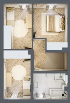 Dom 104,09 m², oferta nr D3.B, Południowy Zakątek, Mysłowice, ul. Białobrzeska