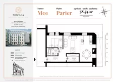 2 pokoje, apartament 58,74 m², parter, oferta nr M01, Niecała Prestige Residence, Lublin, Śródmieście, ul. Niecała 20