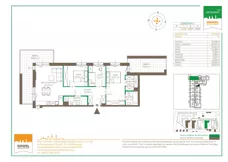 4 pokoje, mieszkanie 76,81 m², piętro 1, oferta nr 123 A/A-28, Ostródzka 123 - Etap II, Warszawa, Białołęka, Brzeziny, ul. Ostródzka 123