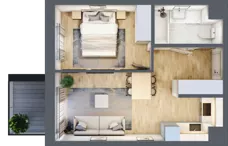 2 pokoje, mieszkanie 36,95 m², piętro 2, oferta nr 123/24, Ostródzka 123 - Etap II, Warszawa, Białołęka, Brzeziny, ul. Ostródzka 123