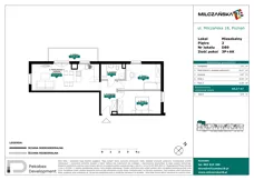 3 pokoje, mieszkanie 63,17 m², piętro 2, oferta nr D89, Milczańska 18, Poznań, Rataje, Łacina, ul. Milczańska 18