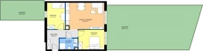 3 pokoje, mieszkanie 60,56 m², parter, oferta nr B.1.2, JA_SIELSKA etap V, Poznań, Podolany, Podolany, ul. Jasielska