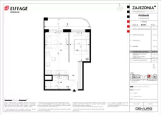 1 pokój, mieszkanie 42,39 m², parter, oferta nr B.B.0.1, Zajezdnia, Poznań, Jeżyce, Jeżyce, ul. Zwierzyniecka 26