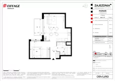 1 pokój, mieszkanie 47,27 m², piętro 1, oferta nr B.A.1.17, Zajezdnia, Poznań, Jeżyce, Jeżyce, ul. Zwierzyniecka 26