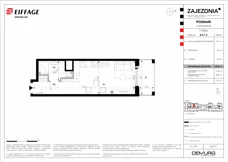 1 pokój, mieszkanie 29,80 m², piętro 1, oferta nr B.A.1.3, Zajezdnia, Poznań, Jeżyce, Jeżyce, ul. Zwierzyniecka 26