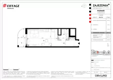 1 pokój, mieszkanie 29,69 m², piętro 3, oferta nr B.A.3.6, Zajezdnia, Poznań, Jeżyce, Jeżyce, ul. Zwierzyniecka 26
