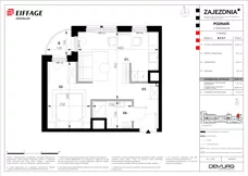 1 pokój, mieszkanie 32,80 m², piętro 3, oferta nr B.C.3.1, Zajezdnia, Poznań, Jeżyce, Jeżyce, ul. Zwierzyniecka 26