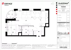 2 pokoje, mieszkanie 37,23 m², piętro 1, oferta nr B.C.1.2, Zajezdnia, Poznań, Jeżyce, Jeżyce, ul. Zwierzyniecka 26