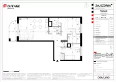 3 pokoje, mieszkanie 66,14 m², piętro 3, oferta nr B.A.3.17, Zajezdnia, Poznań, Jeżyce, Jeżyce, ul. Zwierzyniecka 26