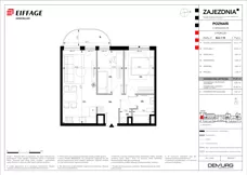 3 pokoje, mieszkanie 51,24 m², piętro 1, oferta nr B.A.1.15, Zajezdnia, Poznań, Jeżyce, Jeżyce, ul. Zwierzyniecka 26