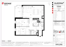 3 pokoje, mieszkanie 75,08 m², piętro 1, oferta nr B.B.1.5, Zajezdnia, Poznań, Jeżyce, Jeżyce, ul. Zwierzyniecka 26