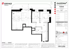 3 pokoje, mieszkanie 72,92 m², piętro 4, oferta nr B.B.4.1, Zajezdnia, Poznań, Jeżyce, Jeżyce, ul. Zwierzyniecka 26