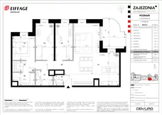 4 pokoje, mieszkanie 99,02 m², piętro 4, oferta nr B.B.4.3, Zajezdnia, Poznań, Jeżyce, Jeżyce, ul. Zwierzyniecka 26
