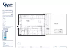 2 pokoje, apartament 42,81 m², parter, oferta nr 0/20/, Omega Lake Apartments, Olsztyn, Dajtki, ul. Sielska 4