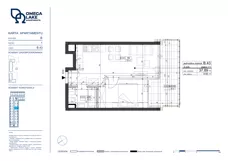 2 pokoje, apartament 37,89 m², piętro 1, oferta nr 1/43/, Omega Lake Apartments, Olsztyn, Dajtki, ul. Sielska 4