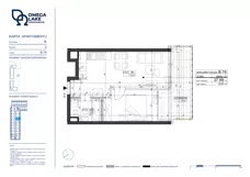 2 pokoje, apartament 37,89 m², piętro 2, oferta nr 2/74/, Omega Lake Apartments, Olsztyn, Dajtki, ul. Sielska 4