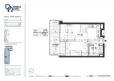2 pokoje, apartament 35,96 m², piętro 2, oferta nr 2/85/, Omega Lake Apartments, Olsztyn, Dajtki, ul. Sielska 4