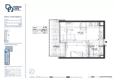 2 pokoje, apartament 40,19 m², piętro 2, oferta nr 2/89/, Omega Lake Apartments, Olsztyn, Dajtki, ul. Sielska 4
