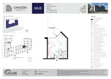 1 pokój, mieszkanie 32,17 m², piętro 1, oferta nr MU25, Chodźki Residence 2, Lublin, Czechów Południowy,  ul. Chodźki