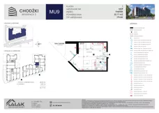 1 pokój, mieszkanie 32,17 m², piętro 1, oferta nr MU25, Chodźki Residence 2, Lublin, Czechów Południowy,  ul. Chodźki