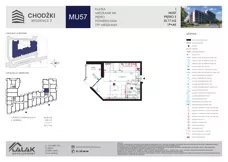 1 pokój, mieszkanie 32,17 m², piętro 3, oferta nr MU57, Chodźki Residence 2, Lublin, Czechów Południowy,  ul. Chodźki