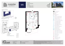 2 pokoje, mieszkanie 42,47 m², parter, oferta nr M5, Chodźki Residence 2, Lublin, Czechów Południowy,  ul. Chodźki