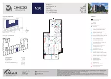 2 pokoje, mieszkanie 47,11 m², piętro 1, oferta nr M20, Chodźki Residence 2, Lublin, Czechów Południowy,  ul. Chodźki