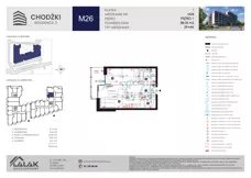 2 pokoje, mieszkanie 38,05 m², piętro 1, oferta nr M26, Chodźki Residence 2, Lublin, Czechów Południowy,  ul. Chodźki