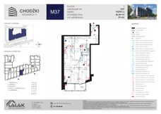 2 pokoje, mieszkanie 58,48 m², piętro 2, oferta nr M37, Chodźki Residence 2, Lublin, Czechów Południowy,  ul. Chodźki