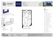 2 pokoje, mieszkanie 52,25 m², piętro 1, oferta nr M150, Chodźki Residence 2, Lublin, Czechów Południowy,  ul. Chodźki